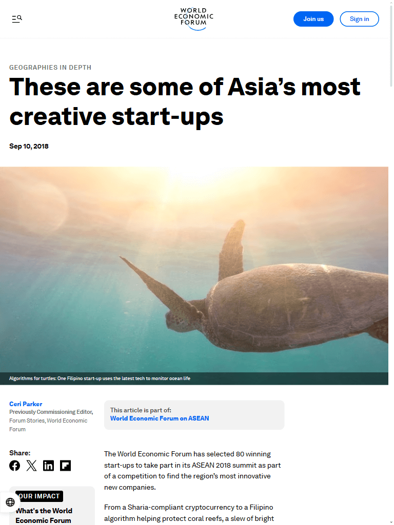 One of The Leading Startups of the ASEAN Region - 01